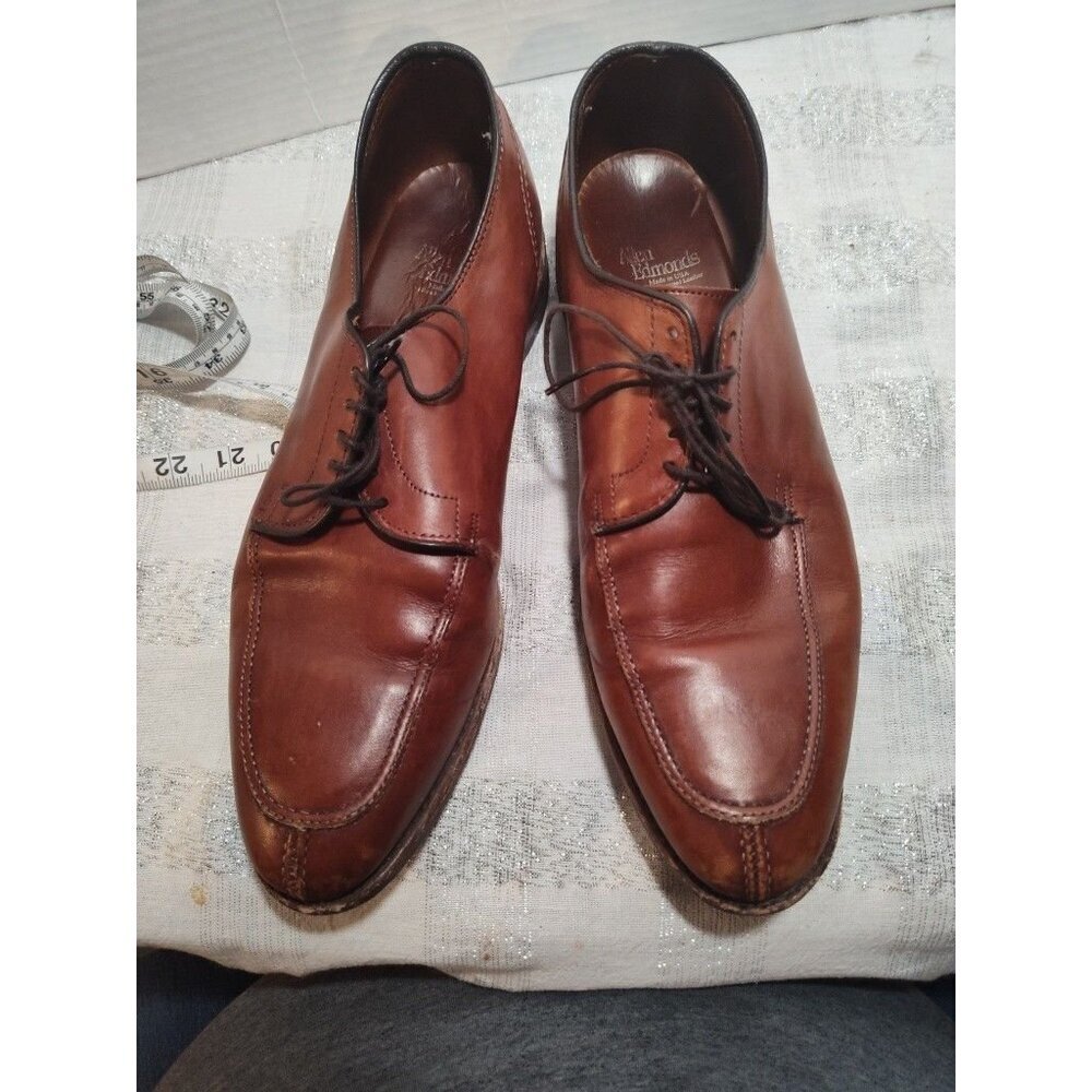 Allen Edmonds LaSalle Brown Leather Lace up Dress Derby‎ Brown Size US Men's 12D